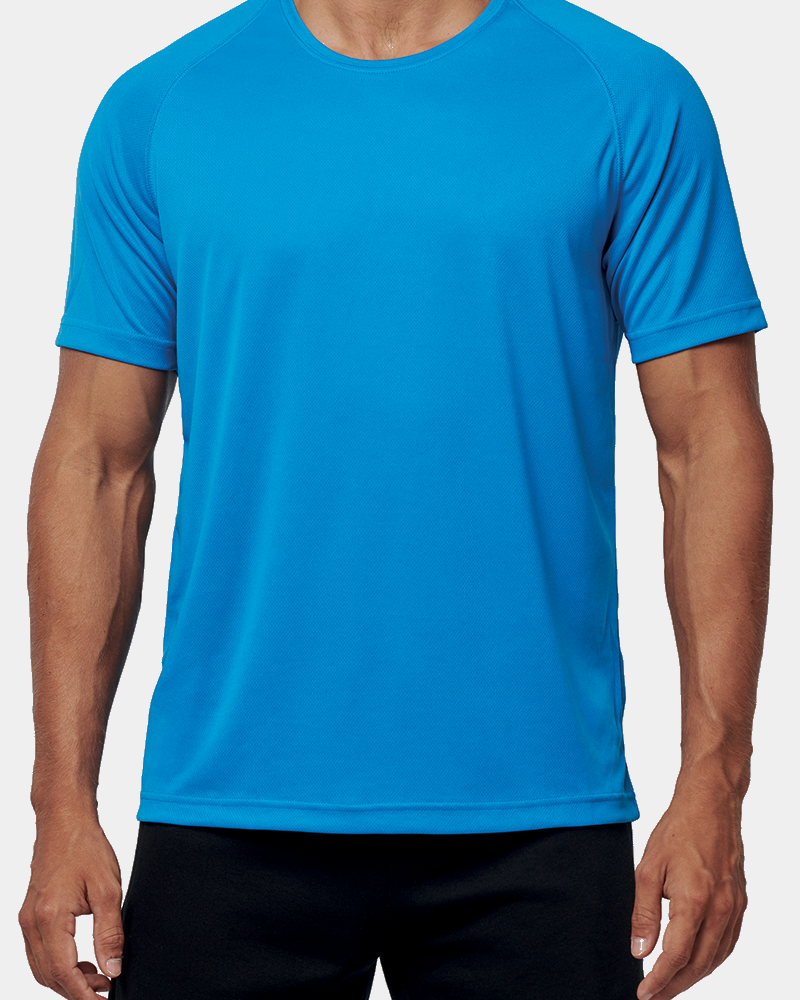 Sport-T-shirt voor heren, 100% gerecycled, personaliseerbaar - 1